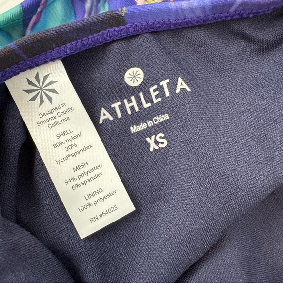 🆕 Athleta Lucia Floral Bikini - Blue and Orange NWT two piece bikini - Picture 6 of 9